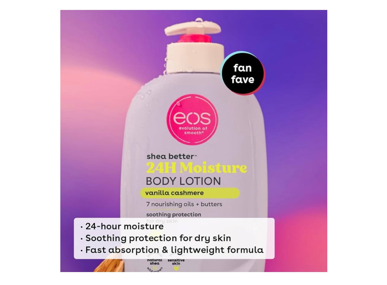 eos Shea Butter 24H Moisture Body Lotion Vanilla Cashmere